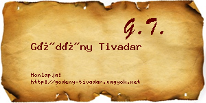 Gödény Tivadar névjegykártya